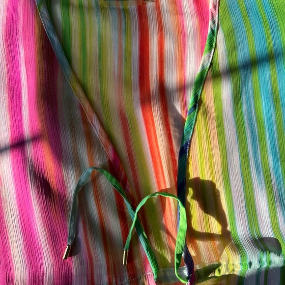 Bleu Rod Beattie.Caftan Cover.up. Size S/M - Picture 11 of 13